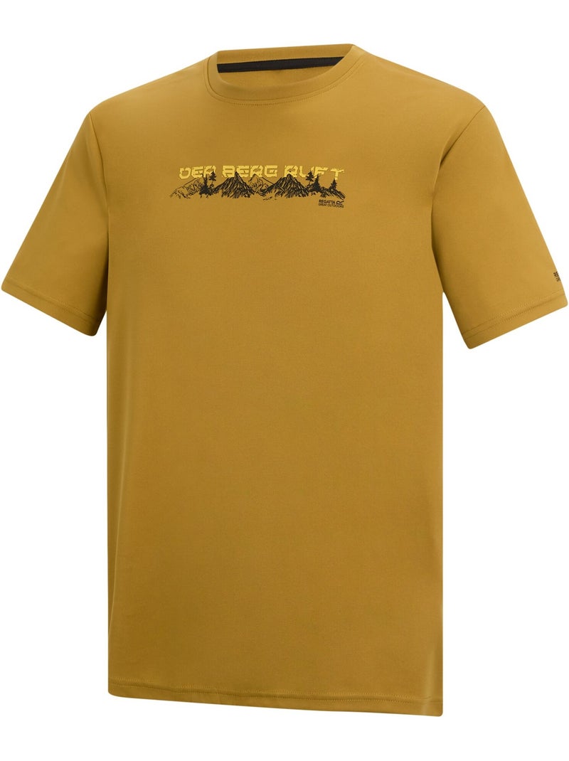 Regatta - T-shirt motif/style montagne FINGAL SLOGAN Marron - Kiabi