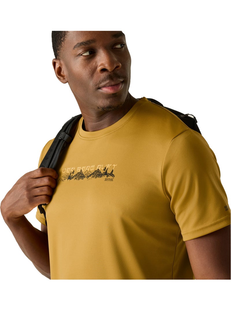 Regatta - T-shirt motif/style montagne FINGAL SLOGAN Marron - Kiabi