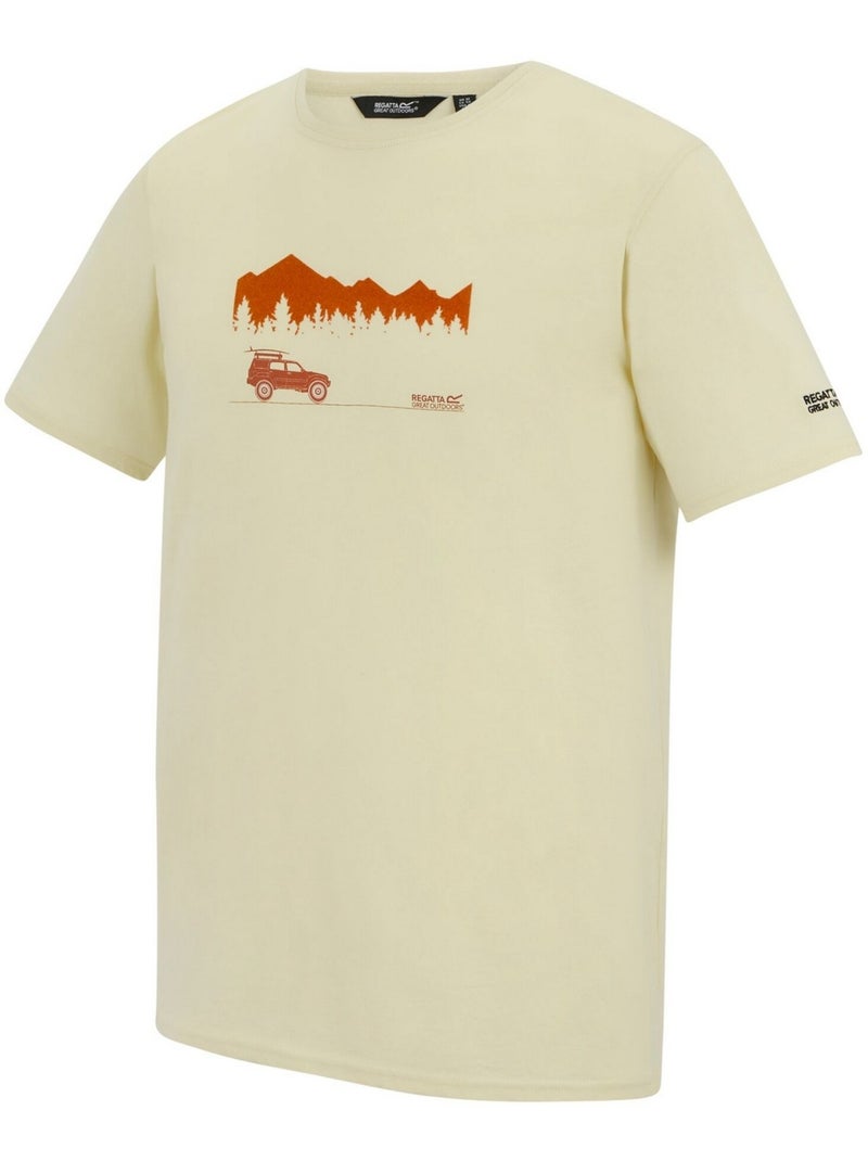 Regatta - T-shirt motif/style nature sauvage CLINE Blanc - Kiabi