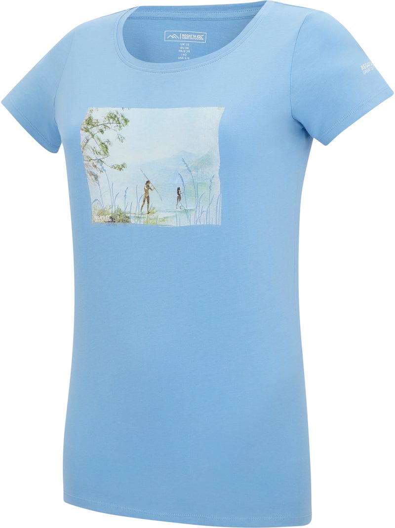 Regatta - T-shirt motif/style paysage BREEZED Bleu ardoise - Kiabi