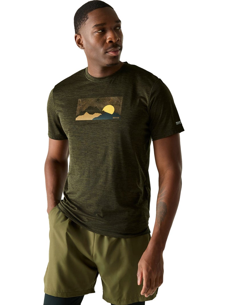 Regatta - T-shirt motif/style paysage FINGAL Kaki - Kiabi