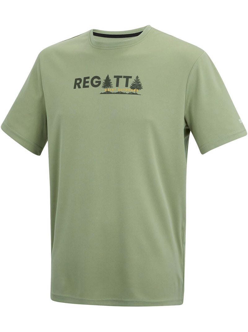 Regatta - T-shirt motif/style pin FINGAL Vert sapin - Kiabi