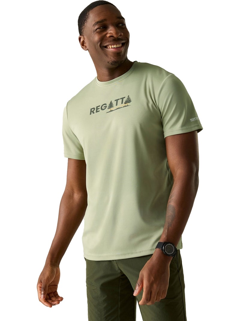 Regatta - T-shirt motif/style pin FINGAL Vert sapin - Kiabi