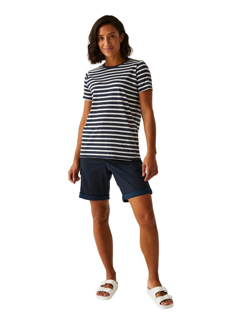 Regatta - T-shirt motif/style rayé BAYLETTA Bleu Bleu marine Blanc - Kiabi