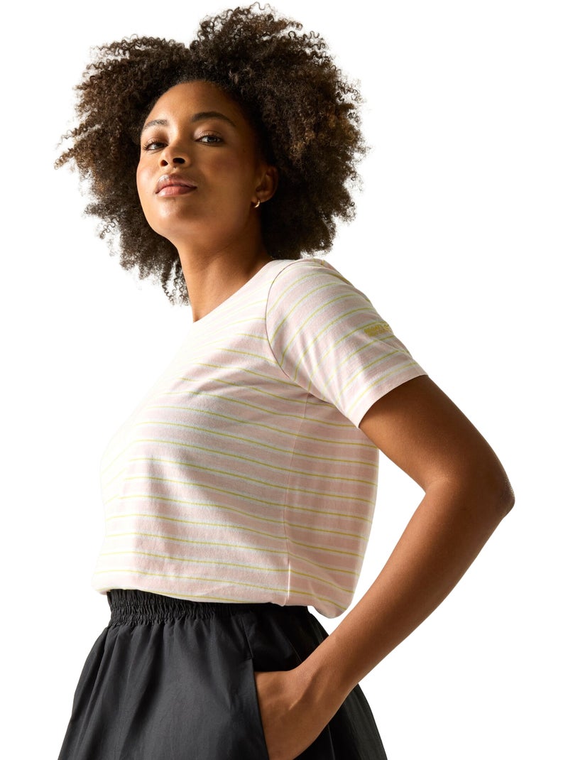Regatta - T-shirt motif/style rayé BAYLETTA Rose lotus - Kiabi
