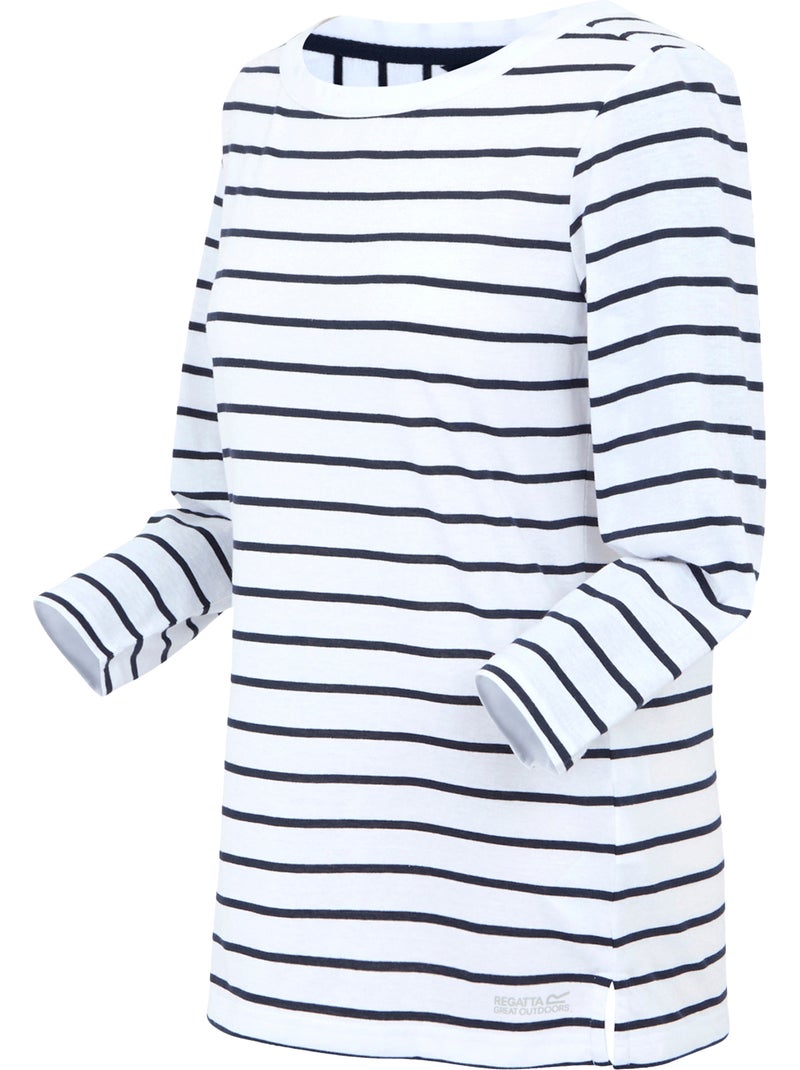 Regatta - T-shirt motif/style rayé BAYLETTE Blanc Bleu - Kiabi