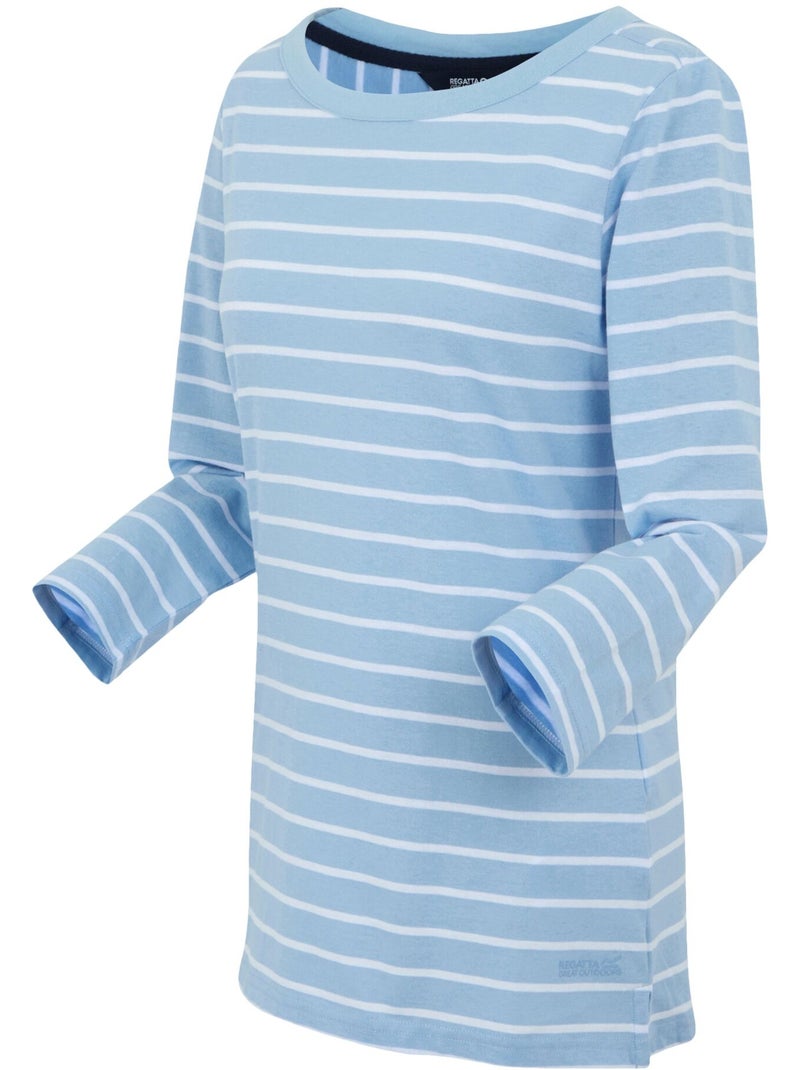 Regatta - T-shirt motif/style rayé BAYLETTE Bleu Blanc - Kiabi
