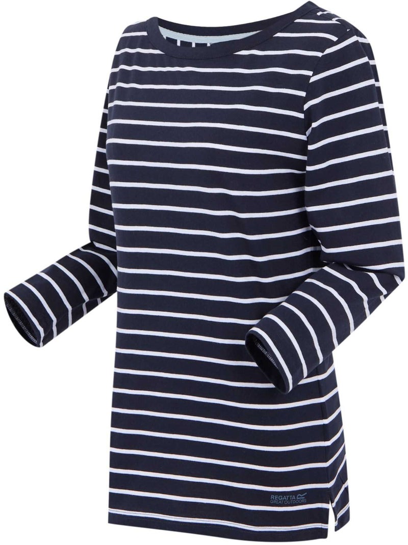 Regatta - T-shirt motif/style rayé BAYLETTE Bleu Bleu marine Blanc - Kiabi