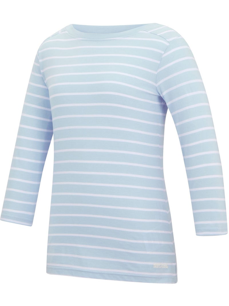 Regatta - T-shirt motif/style rayé BAYLETTE Bleu ciel - Kiabi