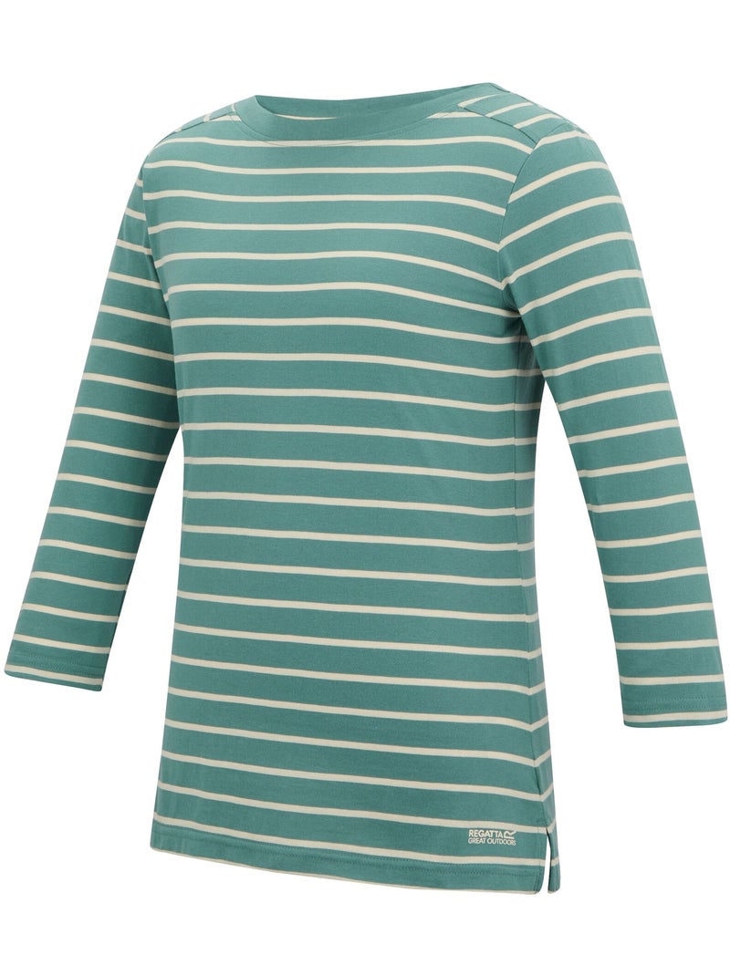Regatta - T-shirt motif/style rayé BAYLETTE Turquoise - Kiabi