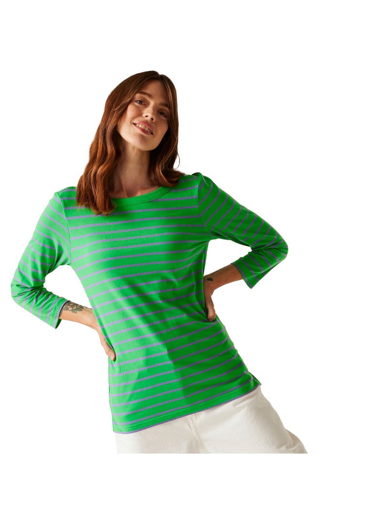 Regatta - T-shirt motif/style rayé BAYLETTE Vert - Kiabi