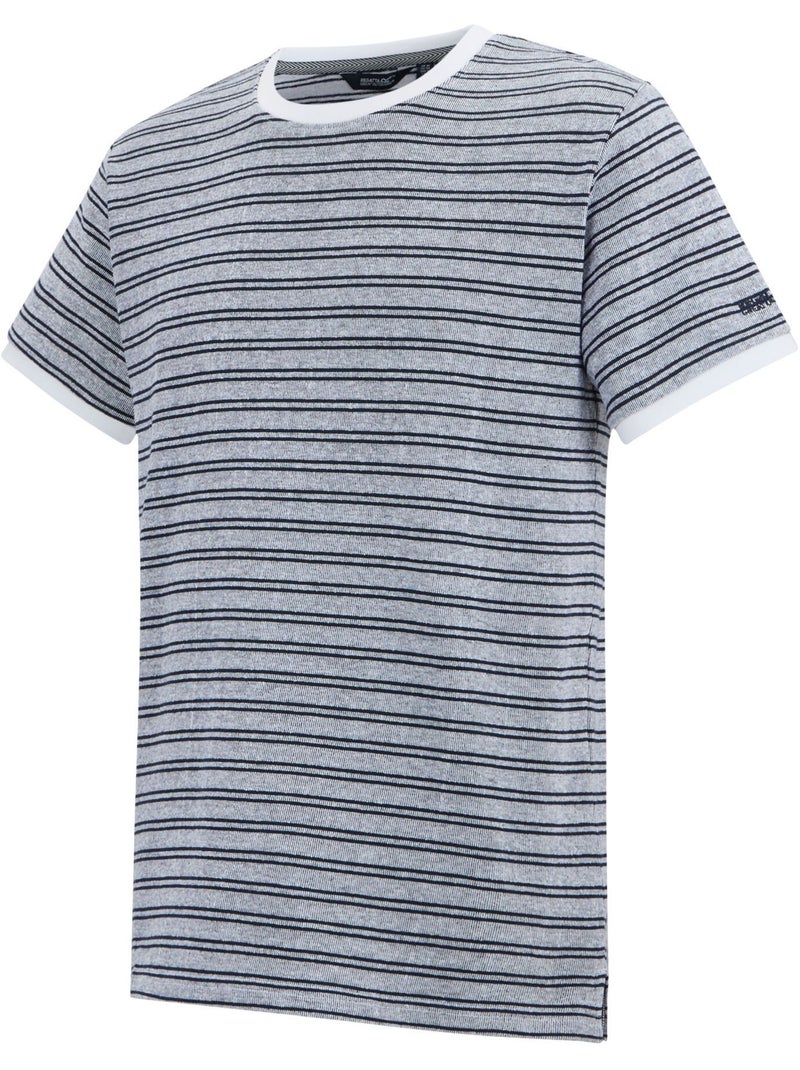Regatta - T-shirt motif/style rayé BENLIN Blanc Bleu - Kiabi