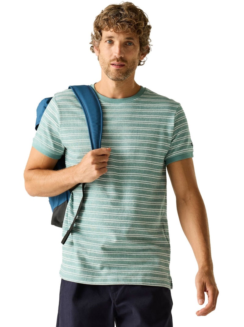 Regatta - T-shirt motif/style rayé BENLIN Blanc - Kiabi
