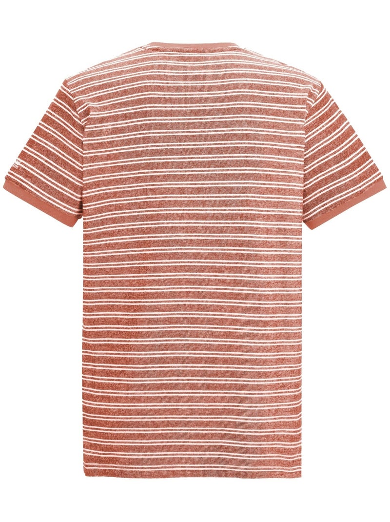 Regatta - T-shirt motif/style rayé BENLIN Brique - Kiabi