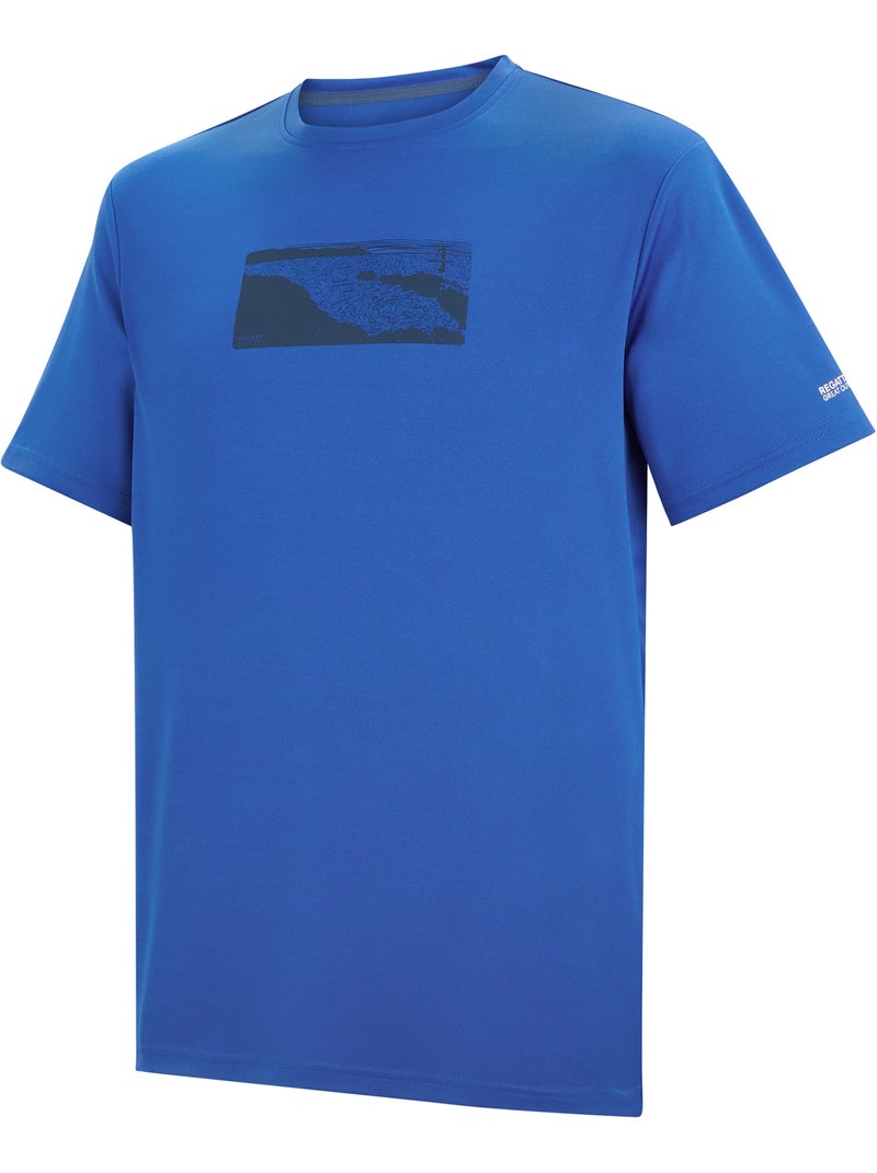 Regatta - T-shirt motif/style rivière FINGAL Bleu Noir - Kiabi