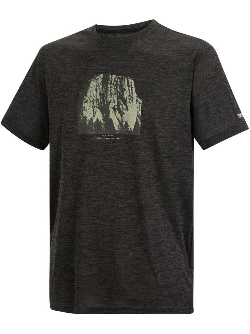 Regatta - T-shirt motif/style rocher FINGAL Noir ébène - Kiabi