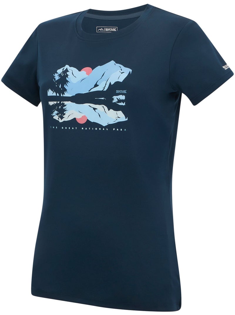 Regatta - T-shirt motif/style scène de montagne Bleu foncé - Kiabi