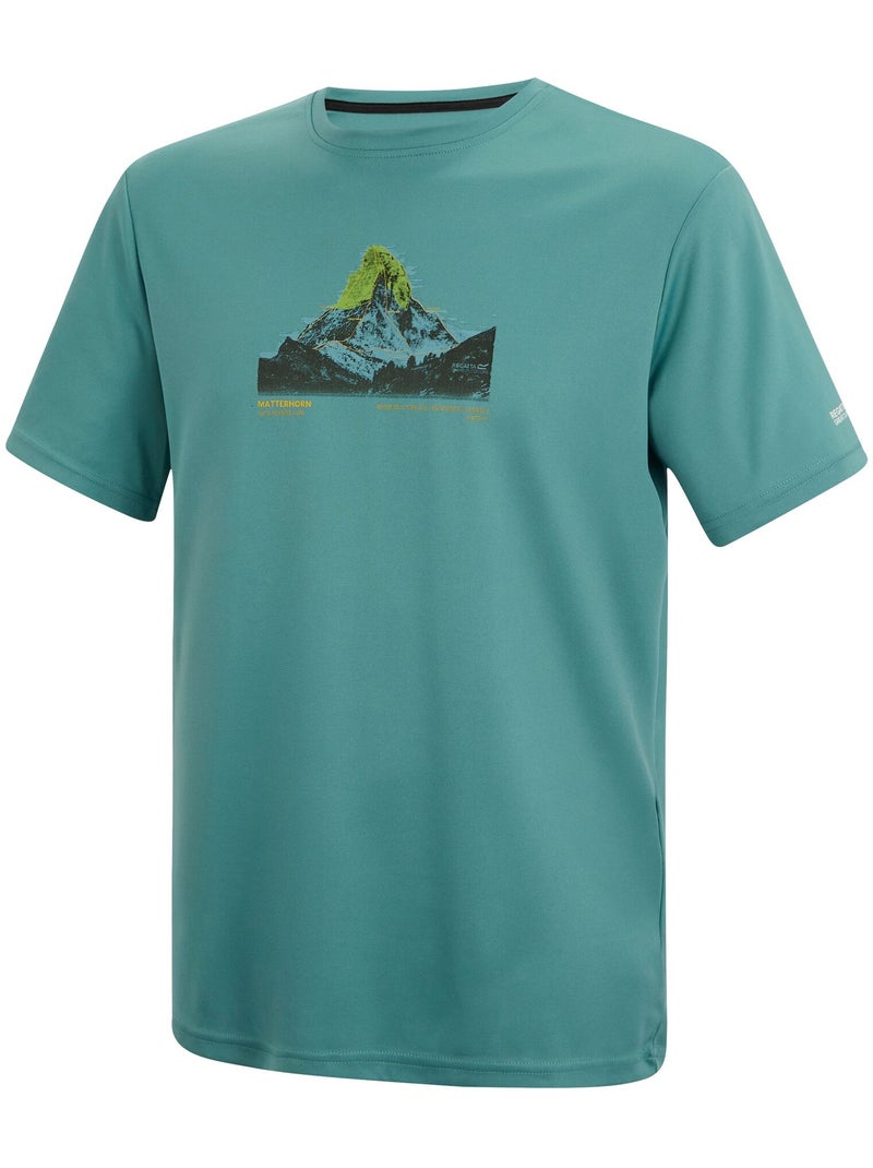 Regatta - T-shirt motif/style scène de montagne FINGAL Bleu clair - Kiabi