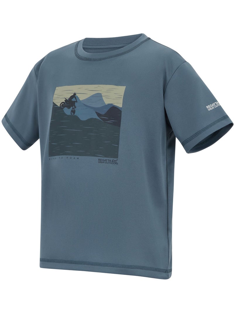 Regatta - T-shirt motif/style vélo ALVARADO Bleu ardoise - Kiabi