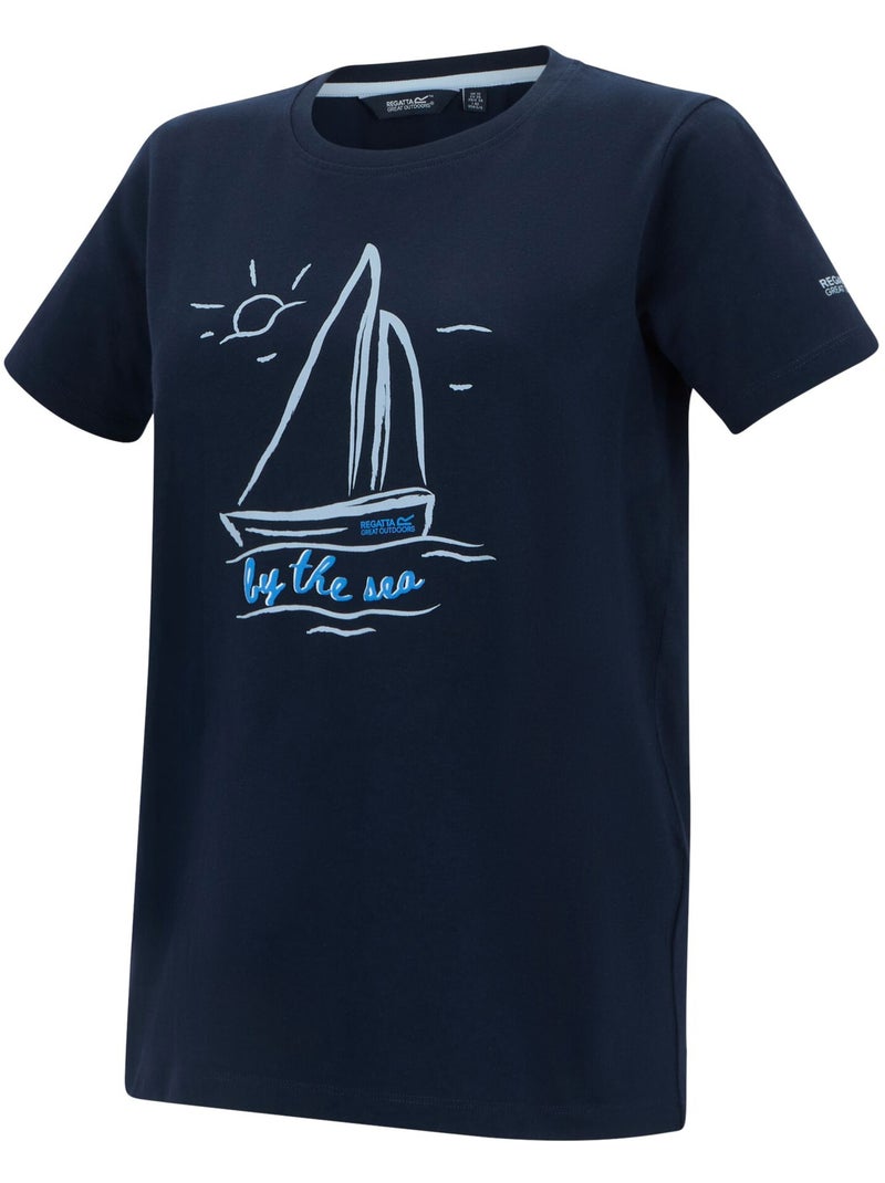 Regatta - T-shirt motif/style voilier FILANDRA Bleu marine - Kiabi