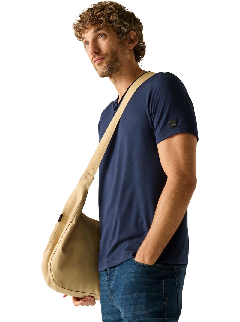 Regatta - T-shirt uni col V boutonné DEWI Bleu marine - Kiabi