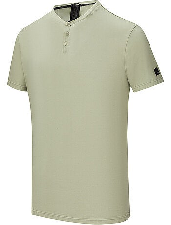 Regatta - T-shirt uni col V boutonné DEWI