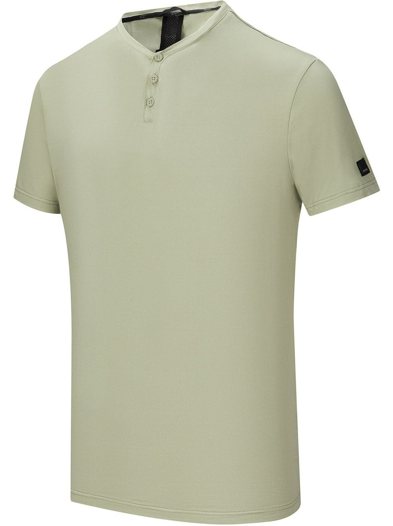 Regatta - T-shirt uni col V boutonné DEWI Vert pastel - Kiabi