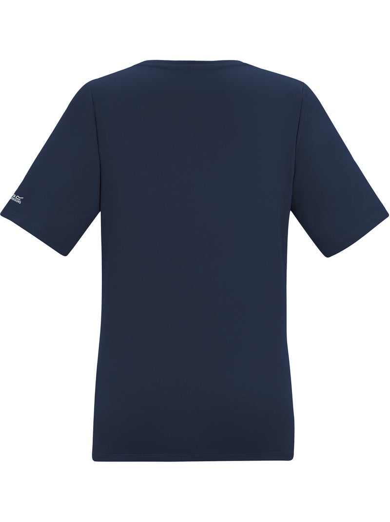 Regatta - T-shirt uni col V FINGAL Bleu marine - Kiabi