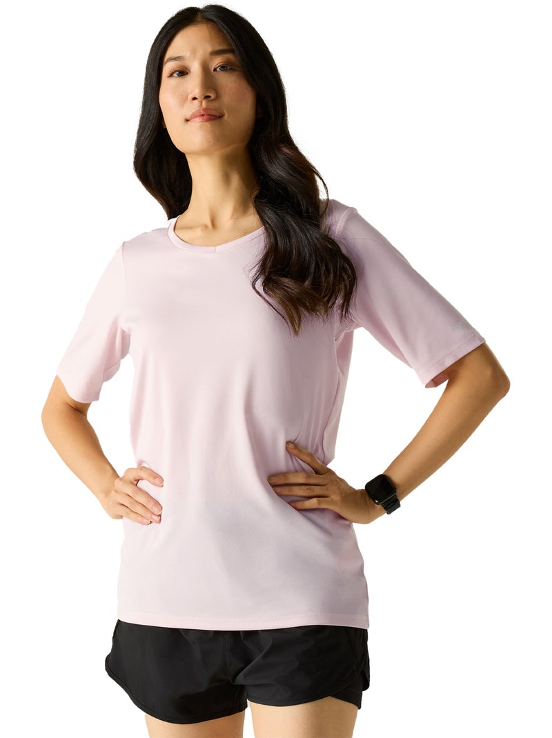 Regatta - T-shirt uni col V FINGAL Rose - Kiabi