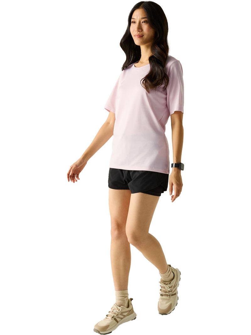 Regatta - T-shirt uni col V FINGAL Rose - Kiabi