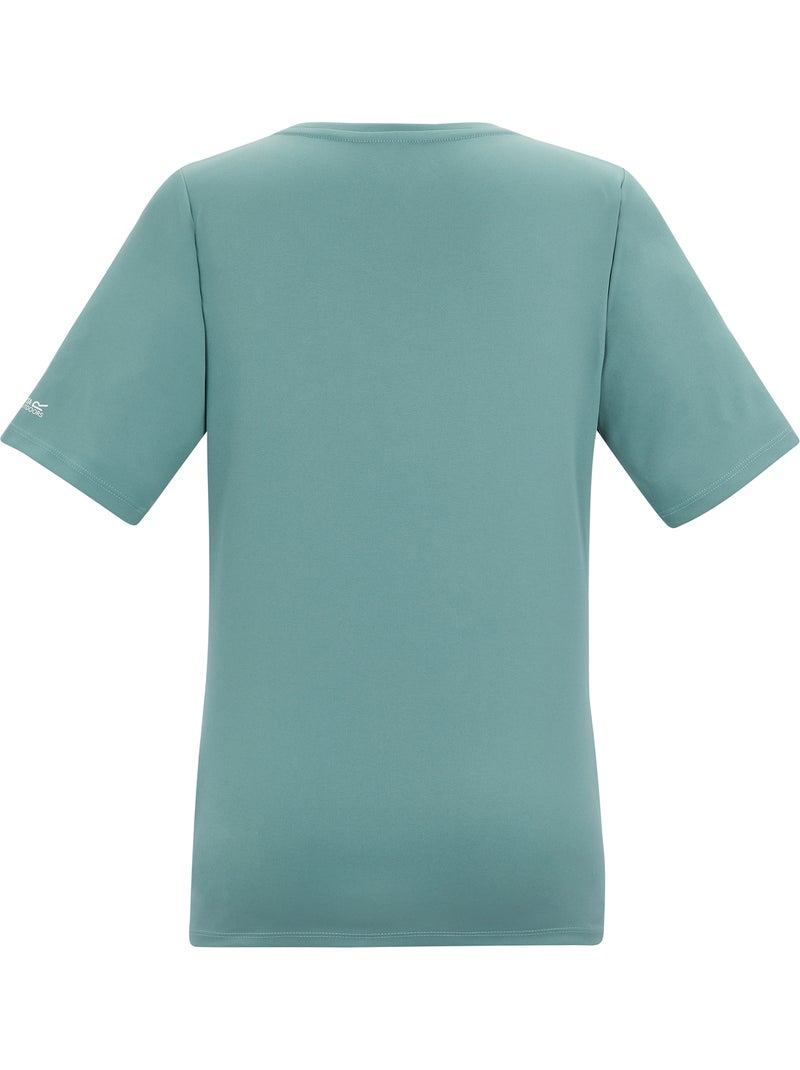 Regatta - T-shirt uni col V FINGAL Turquoise - Kiabi
