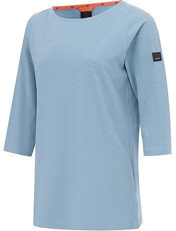 Regatta - T-shirt uni manches ¾ col bateau PEVIA