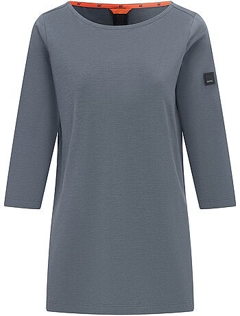 Regatta - T-shirt uni manches ¾ col bateau PEVIA