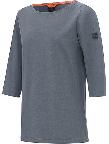Regatta - T-shirt uni manches ¾ col bateau PEVIA