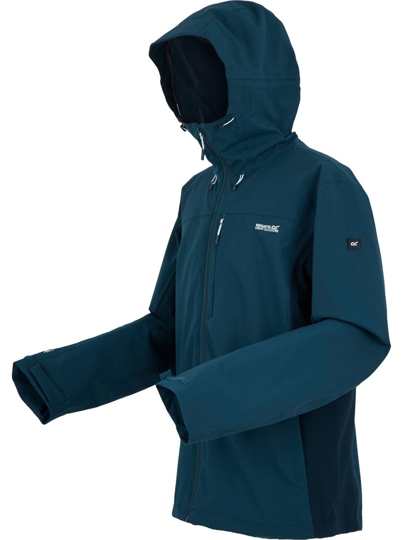 Regatta - Veste imperméable à capuche BIRCHDALE Bleu nuit - Kiabi