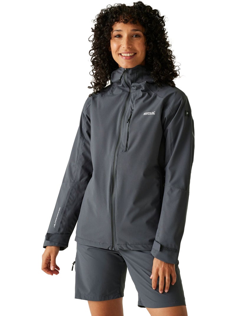 Regatta - Veste imperméable à capuche BIRCHDALE Gris foncé - Kiabi