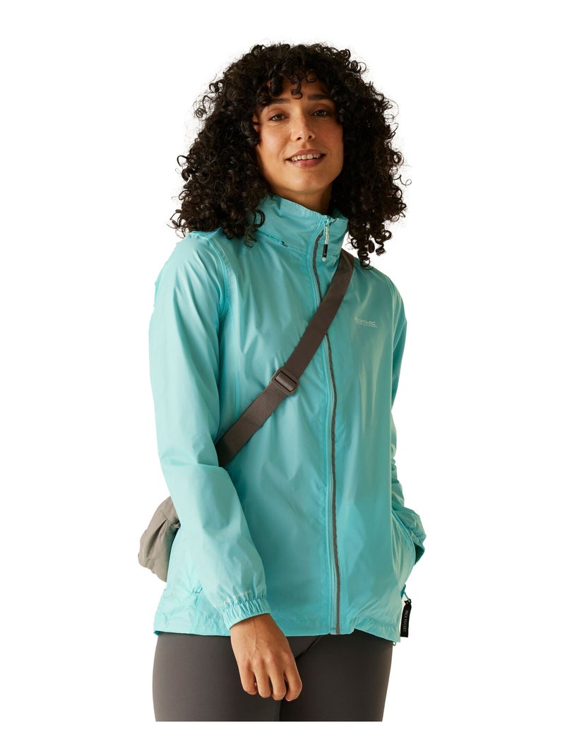 Regatta - Veste imperméable à capuche CORINNE Bleu ciel - Kiabi