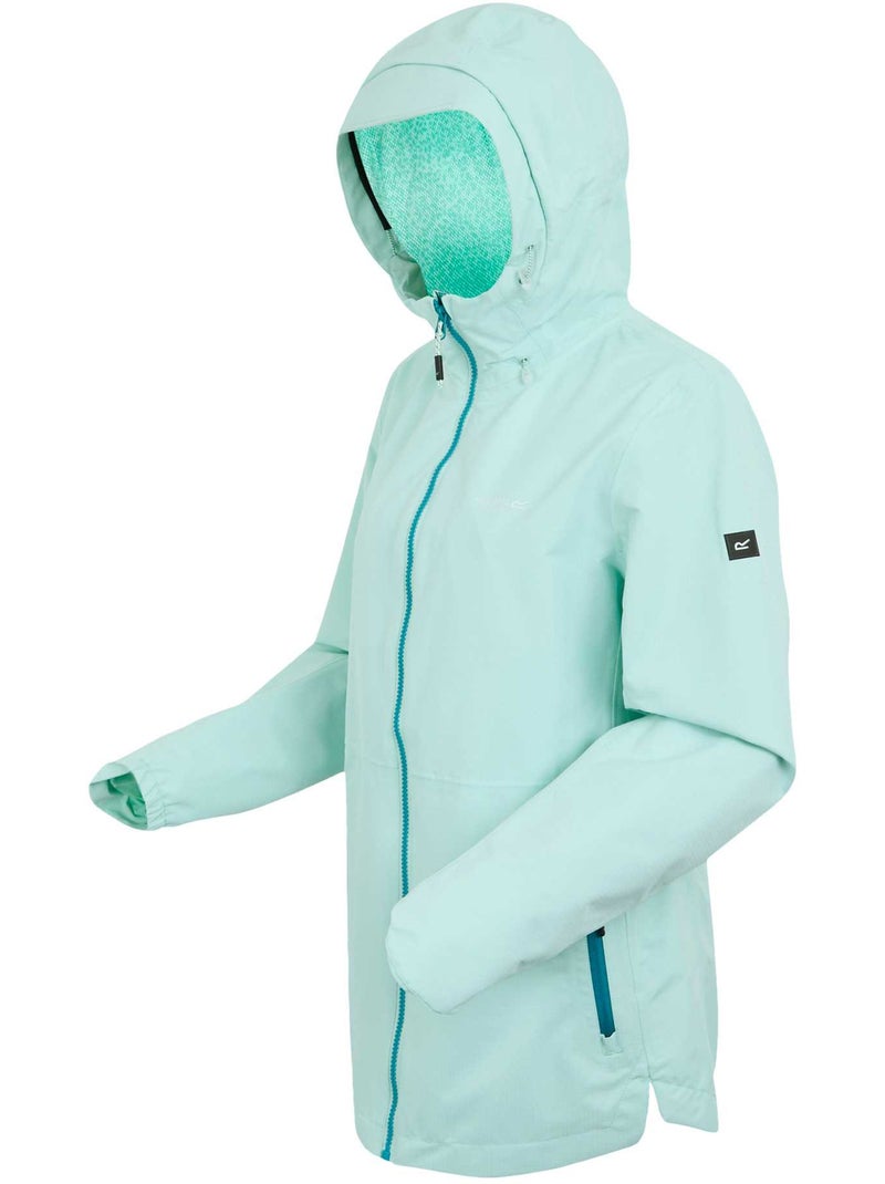 Regatta - Veste imperméable à capuche HAMARA Bleu turquoise - Kiabi