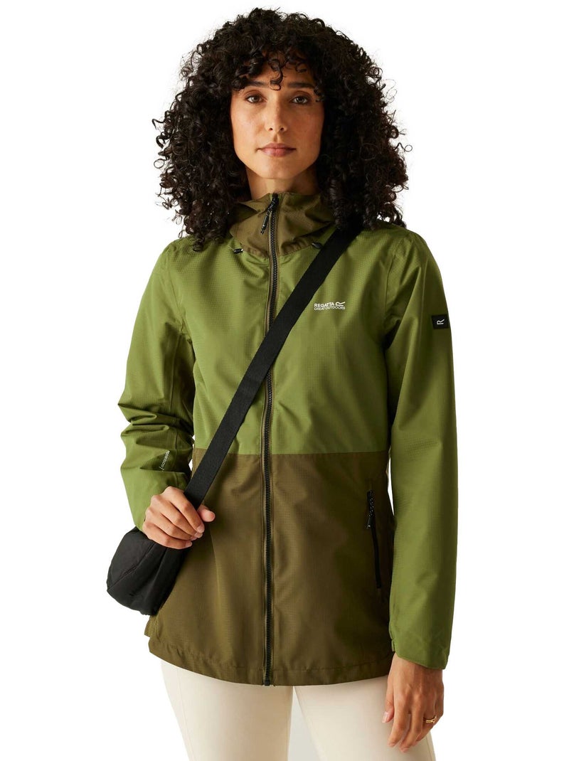 Regatta - Veste imperméable à capuche HAMARA Vert kaki - Kiabi
