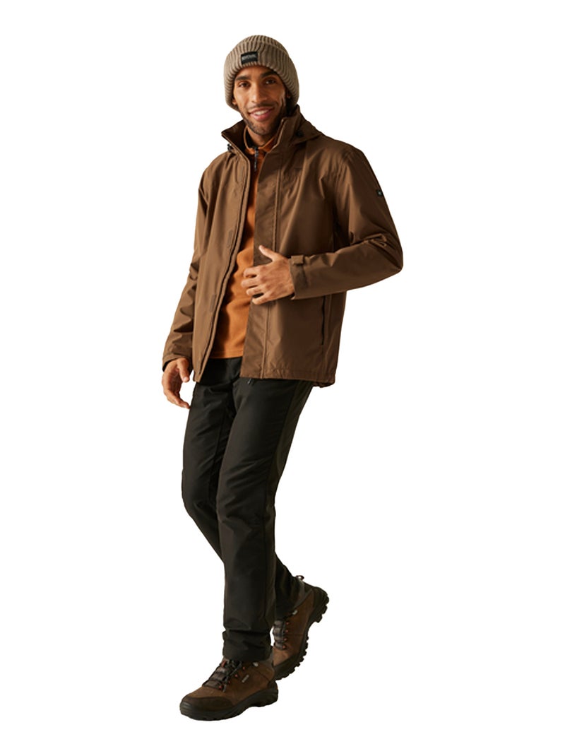 Regatta - Veste imperméable à capuche MATT Marron - Kiabi