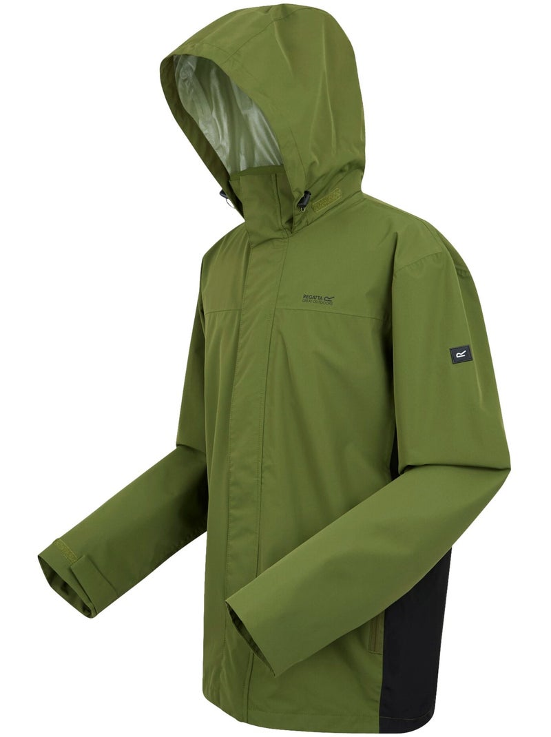 Regatta - Veste imperméable à capuche MATT Vert kaki - Kiabi