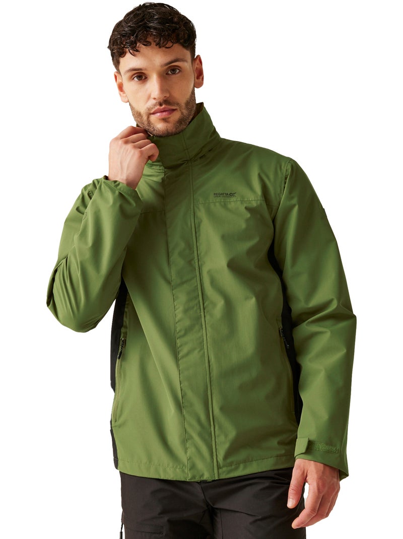 Regatta - Veste imperméable à capuche MATT Vert kaki - Kiabi