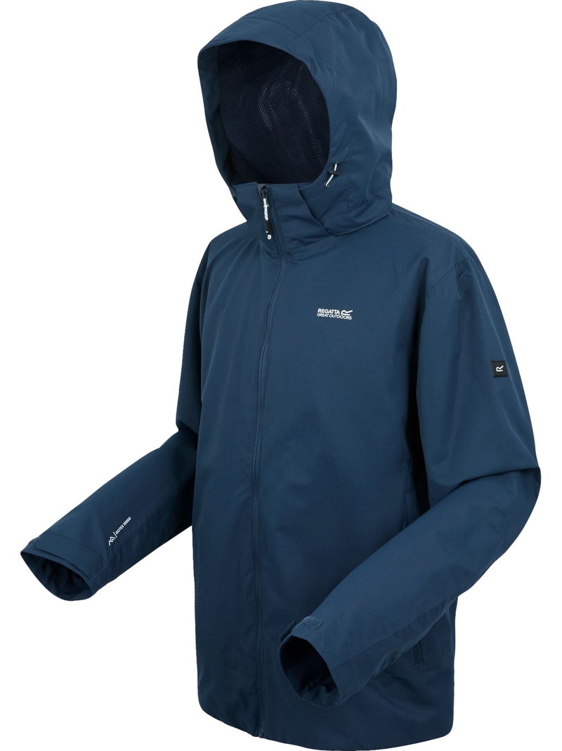 Regatta - Veste imperméable à capuche OAKHOWE Bleu nuit - Kiabi