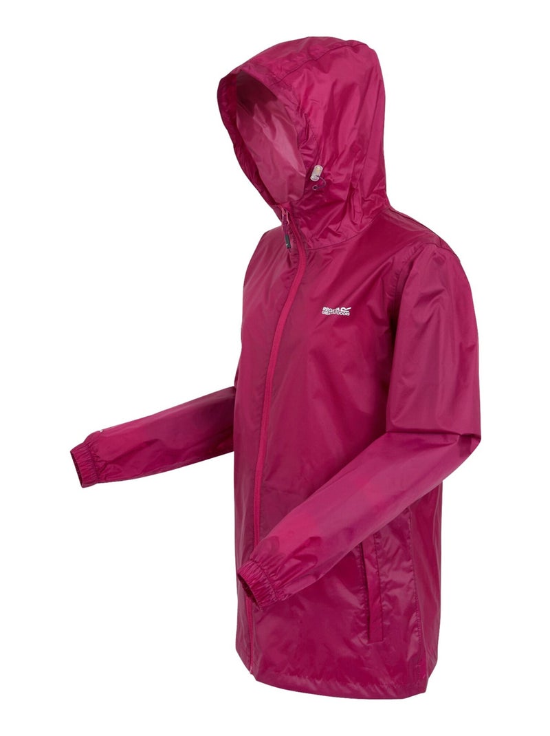Regatta - Veste imperméable à capuche PACK IT Bordeaux - Kiabi