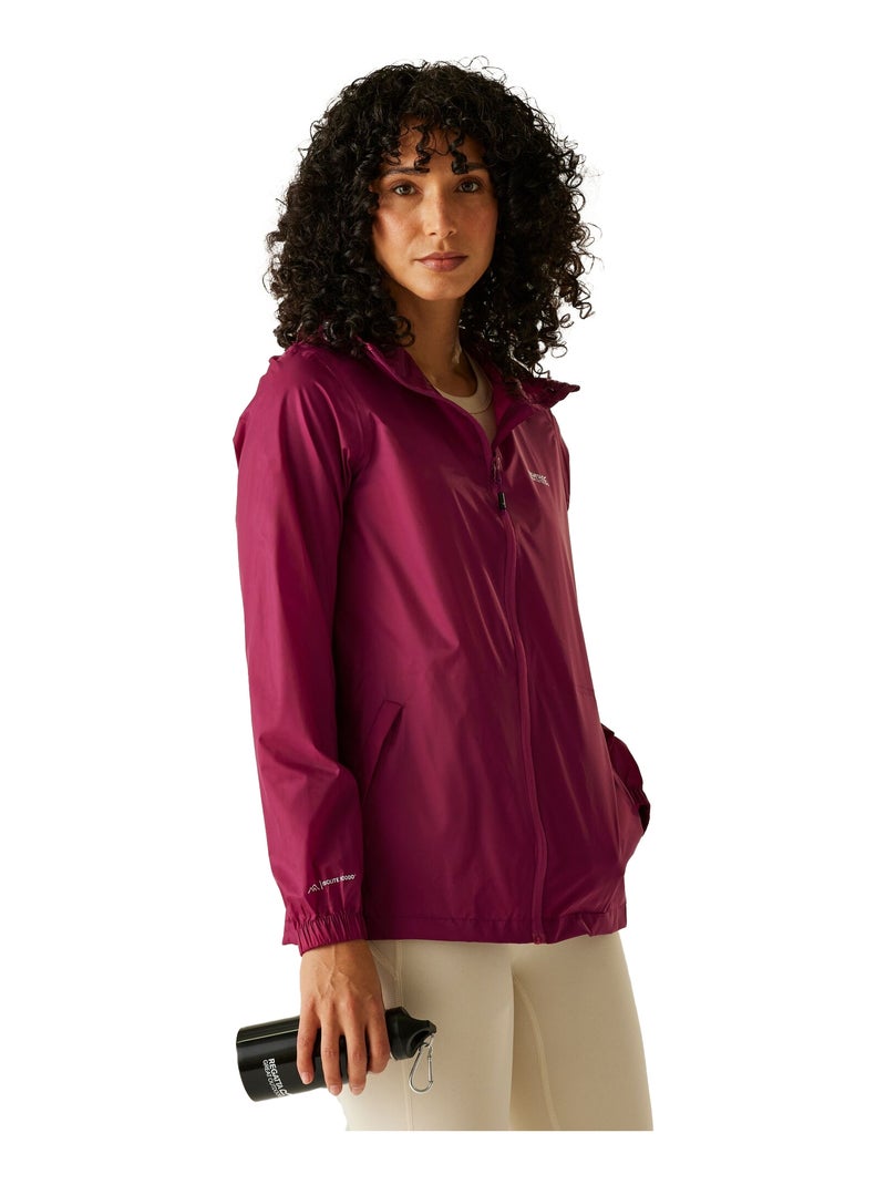 Regatta - Veste imperméable à capuche PACK IT Bordeaux - Kiabi