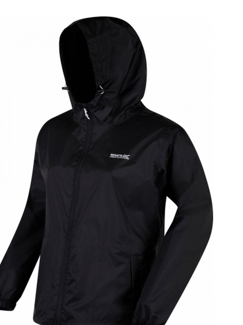 Regatta - Veste imperméable à capuche PACK IT Noir - Kiabi