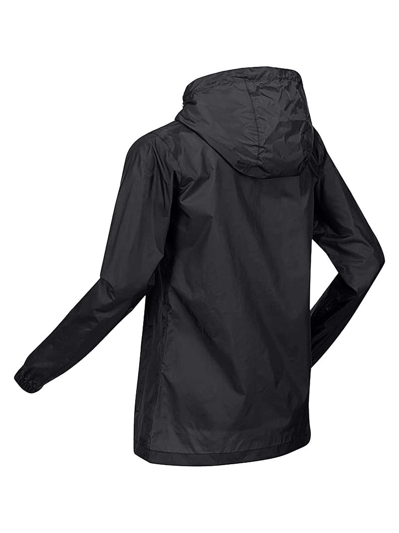 Regatta - Veste imperméable à capuche PACK IT Noir - Kiabi
