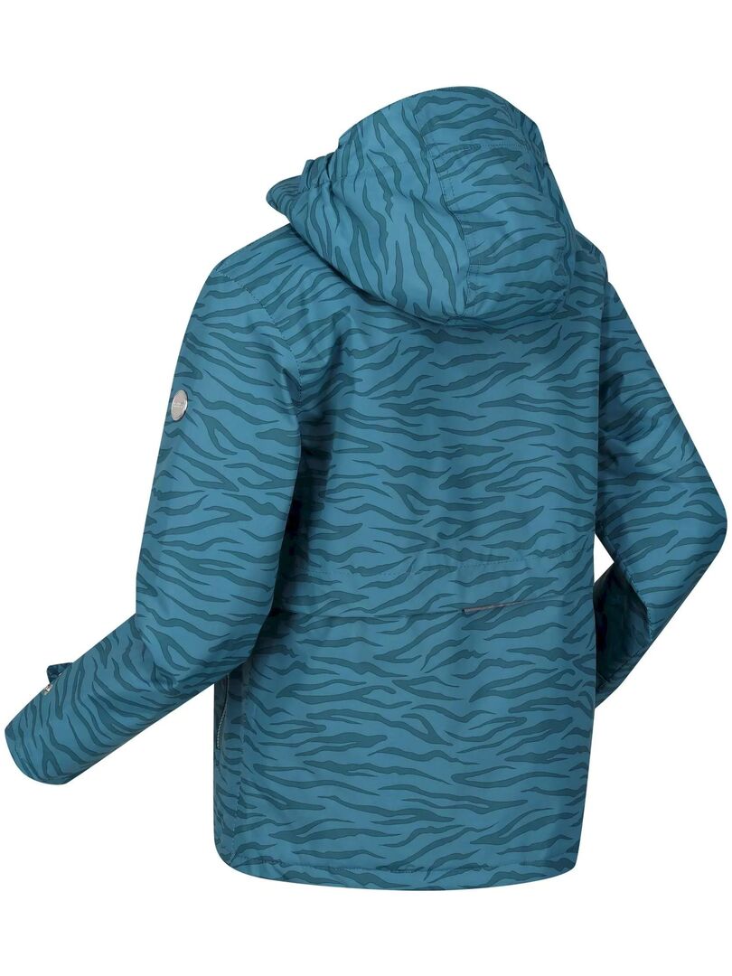 Boodtag Imperméable Homme à Capuche Manteau Long Anti-Pluie Veste de Pluie Etanche Pliable (Bleu