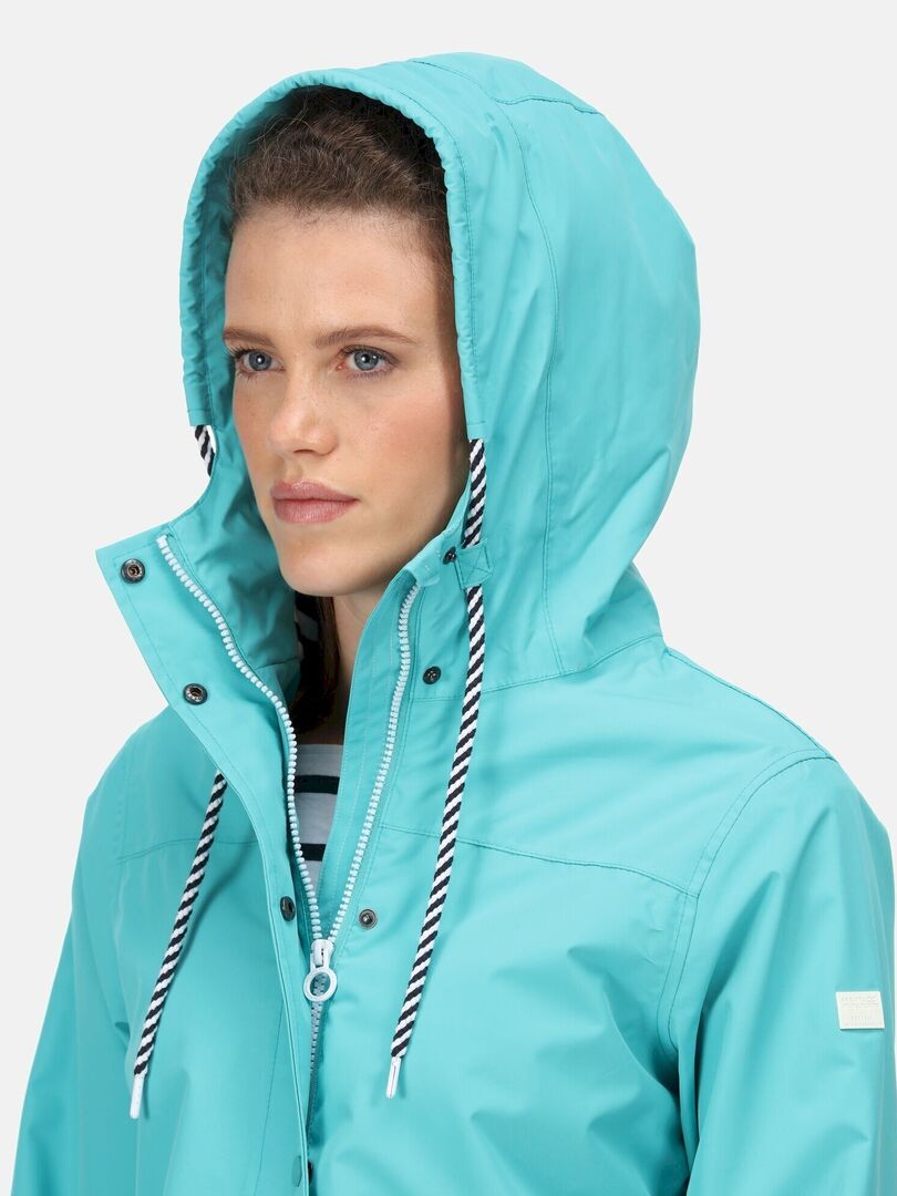 Veste Imperméable Regatta Femme - Bleue, Taille 12, Avec Capuche - Occasion Parfait état