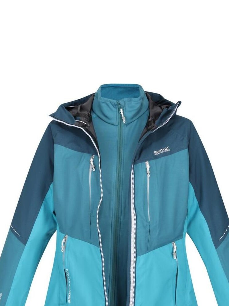 Regatta - Veste imperméable CARLETTA Bleu turquoise - Kiabi